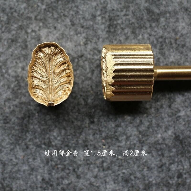 Brass Casting Flower Leather Mold 2cm