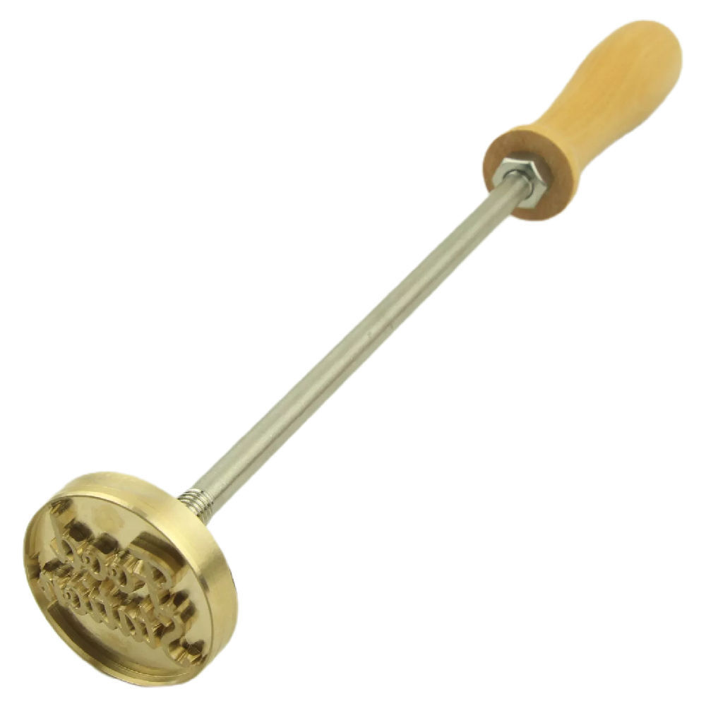 Flame Teat Stamp with Wood Handle