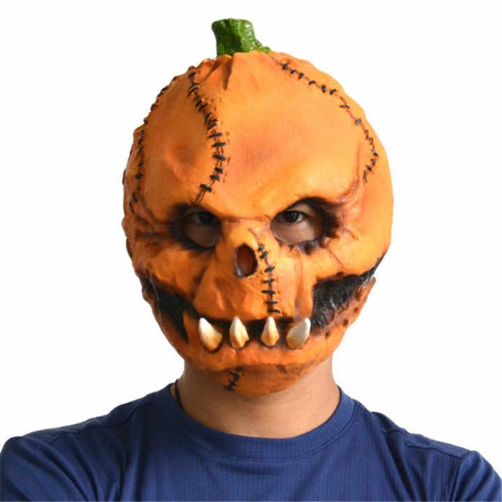 Latex Pumpkin Mask
