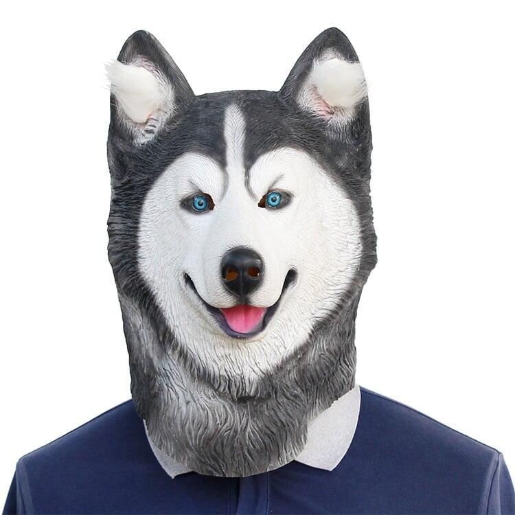 Latex Siberian Husky Mask
