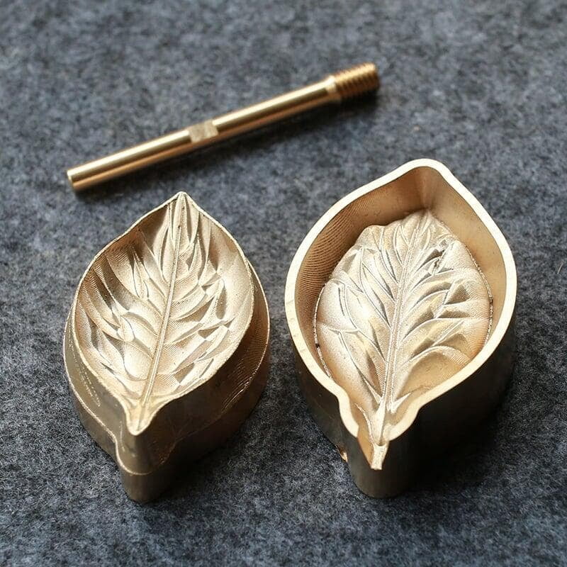 Leather Flower Brass Molds 6cm